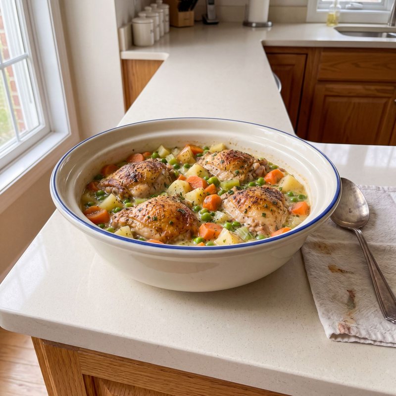 Chicken and Vegetables in the Pot